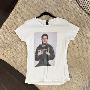 Elvis Graphic Tee - White Women's Crewneck Top